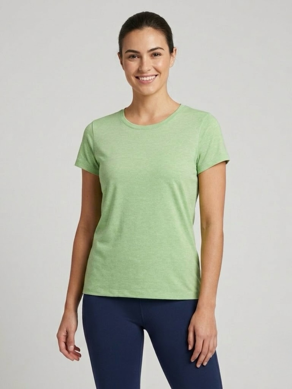 IZOD Fitness Bright Neon Green Athletic Workout Running Shirt Medium Tennis